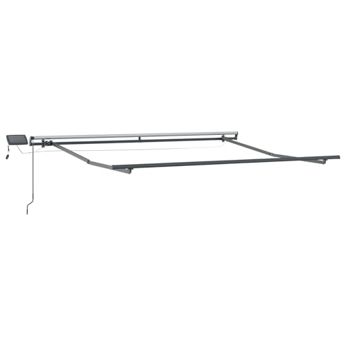 Vopese Manuelle einziehbare Markise mit LED mehrfarbigen Streifen 300x250 cm Sonnenschirm Model3330020 von Vopese