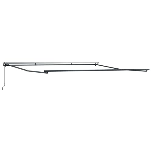 Vopese Markise Manuell Anthrazit 4 × 3,5 m Metall Markise Model313235 von Vopese