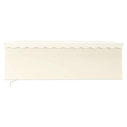 Vopese Markise Manuell Einziehbar mit Rollo 4x3 m Creme Sonnenschirm Model3069297 von Vopese