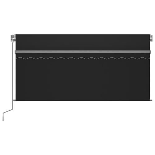 Vopese Markise Manuell Einziehbar mit Rollo & LED 3x2,5 m Anthrazit Sonnenschirm Model3069384 von Vopese