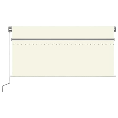 Vopese Markise Manuell Einziehbar mit Rollo & LED 3x2,5 m Creme Sonnenschirm Model3069382 von Vopese