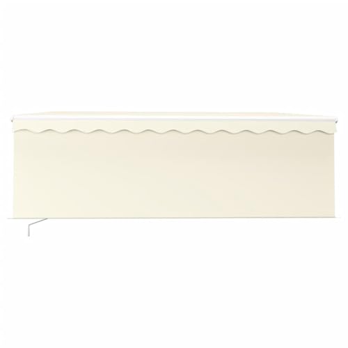 Vopese Markise Manuell Einziehbar mit Rollo & LED 4x3 m Creme Sonnenschirm Model3069302 von Vopese