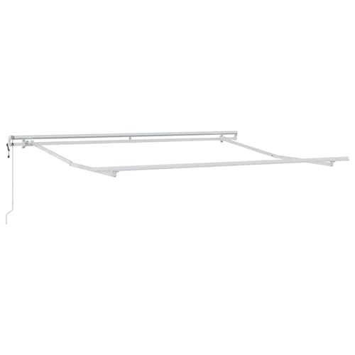 Vopese Markise Manuell Weiß 3 x 2,5 m Metall Markise Model313209 von Vopese