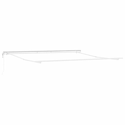 Vopese Markise Manuell Weiß 4 × 3,5 m Metall Markise Model313215 von Vopese