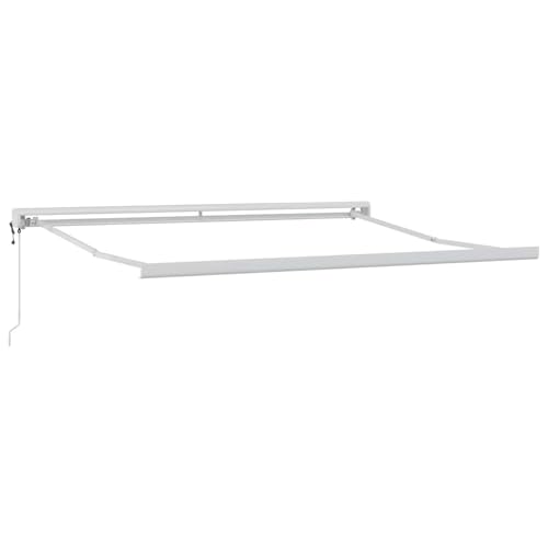 Vopese Markise Weiß 3,5 x 2,5 m Metall Markise Model142575 von Vopese