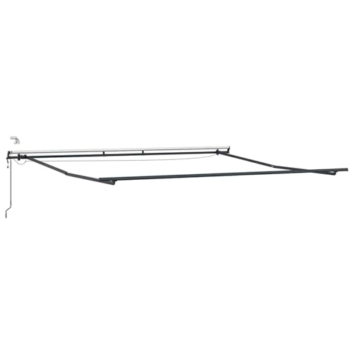 Vopese Markise mit Anthrazit 4 × 3,5 m Metall Markise Model313265 von Vopese