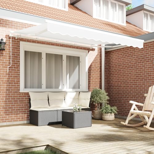 Vopese Markisen-Ersatzstoff für 3,5 x 2,5 m Rahmen Weiß Sonnenschirm Model42000573 von Vopese