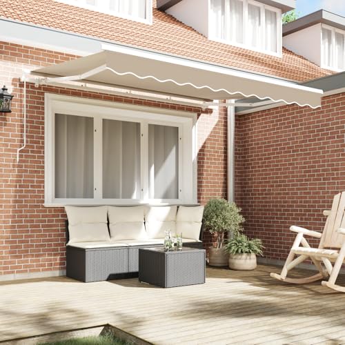 Vopese Markisen Ersatzstoff für 3.5x2.5 m Rahmen Beige Sonnenschirm Model42000559 von Vopese