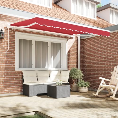 Vopese Markisen-Ersatzstoff für 3.5x2.5 m Rahmen Rot Sonnenschirm Model42000629 von Vopese