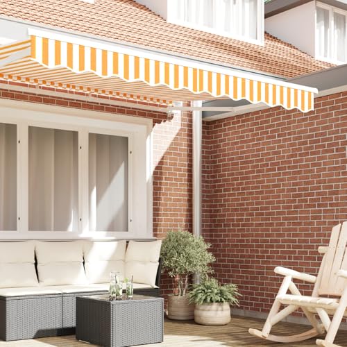 Vopese Markisen-Vorhang für 2.5 m Rahmen Gelb und Weiß 2.3x0.2 m Sonnenschirm Model42000680 Vopese Markisen-Vorhang für 2.5 m Rahmen Gelb und Weiß 2.3x0.2 m Sonnenschirm Model42000680 von Vopese