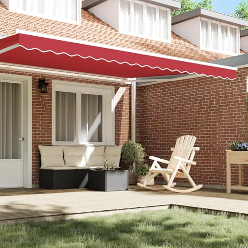 Vopese Markisenbespannung für 4,5 m Rahmen Rot 4,3x0,2 m Sonnenschirm Model42000796 von Vopese