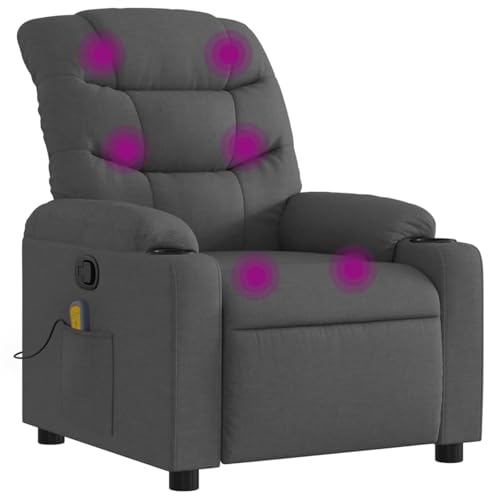 Vopese Massage-Relaxsessel, Stoff, Dunkelgrau Loungesessel Model3206852 von Vopese