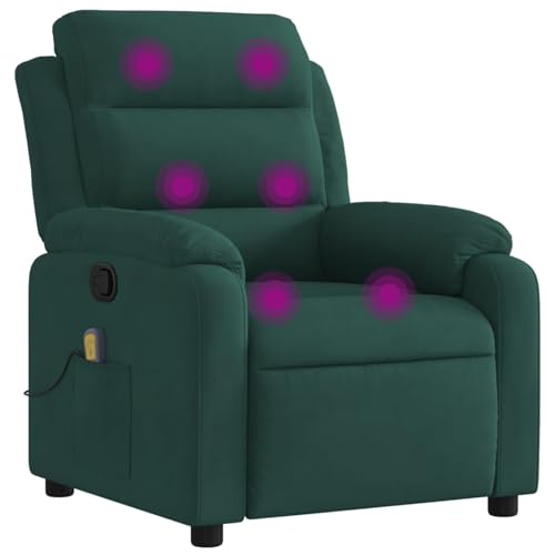 Vopese Massage-Relaxsessel, dunkelgrüner Samt Loungesessel Model3206174 von Vopese