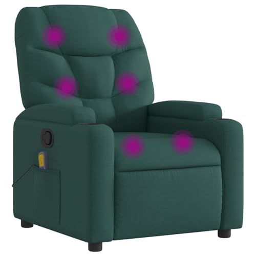 Vopese Massage-Relaxsessel, dunkelgrüner Stoff Loungesessel Model3206035 von Vopese