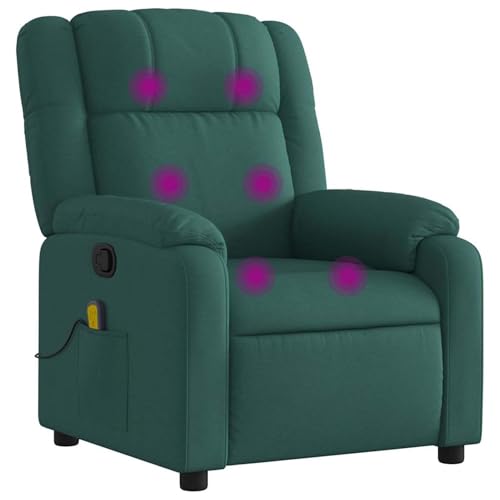 Vopese Massage-Relaxsessel, dunkelgrüner Stoff Loungesessel Model3206208 von Vopese