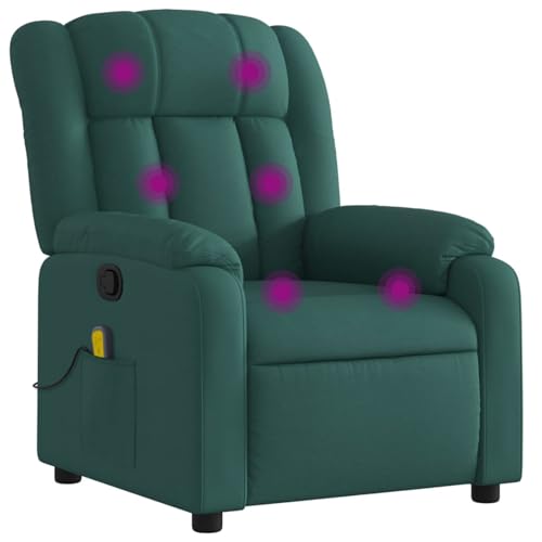 Vopese Massage-Relaxsessel, dunkelgrüner Stoff Loungesessel Model3206255 von Vopese