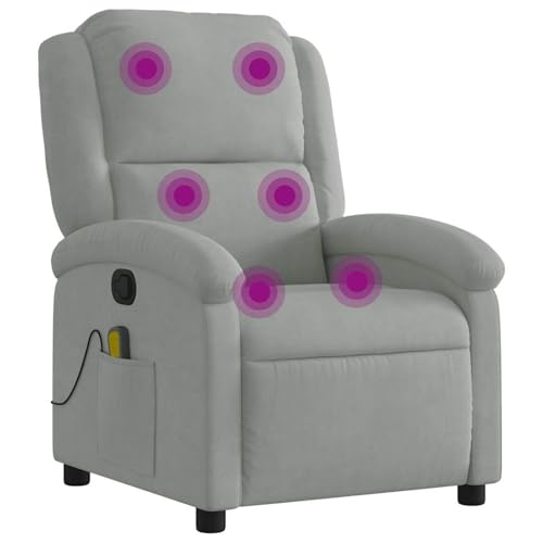 Vopese Massage-Relaxsessel, hellgrauer Samt Loungesessel Model3205952 Vopese Massage-Relaxsessel, hellgrauer Samt Loungesessel Model3205952 von Vopese