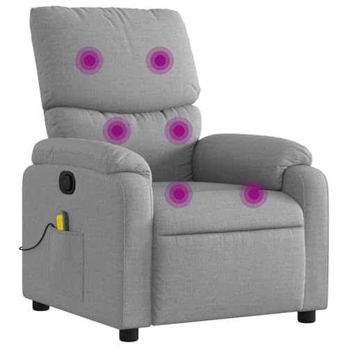 Vopese Massage-Relaxsessel, hellgrauer Stoff Loungesessel Model3205684 von Vopese
