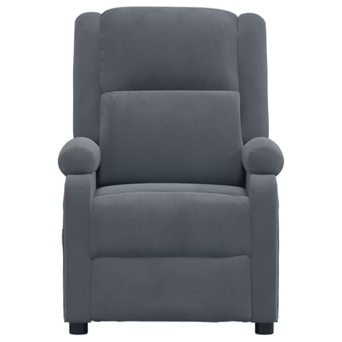Vopese Massagesessel Dunkelgrau Samt Massage Chair Model342411 von Vopese