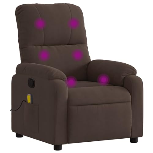 Vopese Massagesessel mit Liegefunktion, braun, Mikrofaserstoff Loungesessel Model3206128 von Vopese