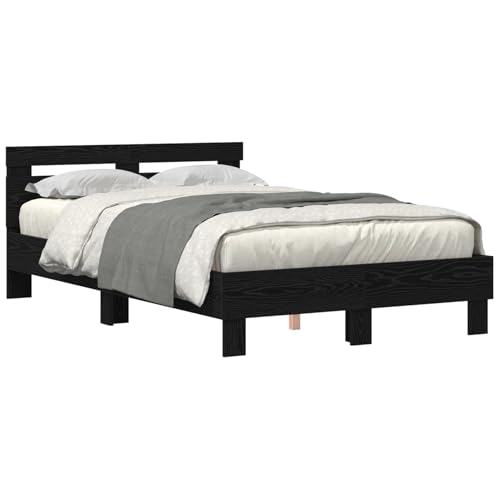 Vopese Massivbett Schwarze Eiche Massivholz 120 x 200 cm Langlebig Bett Holz Model3333950 von Vopese