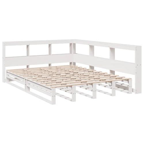 Vopese Massivholzbett mit Regal ohne Matratze Weiß 135x190 cm Kiefer Bett Holz Model3324515 Vopese Massivholzbett mit Regal ohne Matratze Weiß 135x190 cm Kiefer Bett Holz Model3324515 von Vopese