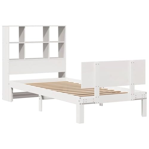 Vopese Massivholzbett mit Regal ohne Matratze Weiß 90x190 cm Kiefer Bett Holz Model3322653 Vopese Massivholzbett mit Regal ohne Matratze Weiß 90x190 cm Kiefer Bett Holz Model3322653 von Vopese