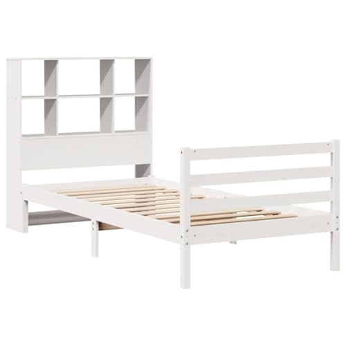 Vopese Massivholzbett mit Regal ohne Matratze Weiß 90x200 cm Kiefer Bett Holz Model3321894 Vopese Massivholzbett mit Regal ohne Matratze Weiß 90x200 cm Kiefer Bett Holz Model3321894 von Vopese