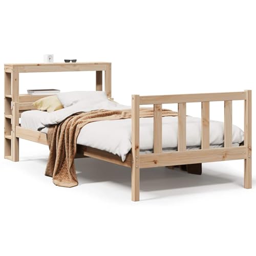 Vopese Massivholzbett ohne Matratze 90x190 cm Kiefer Bett Holz Model3305890 von Vopese