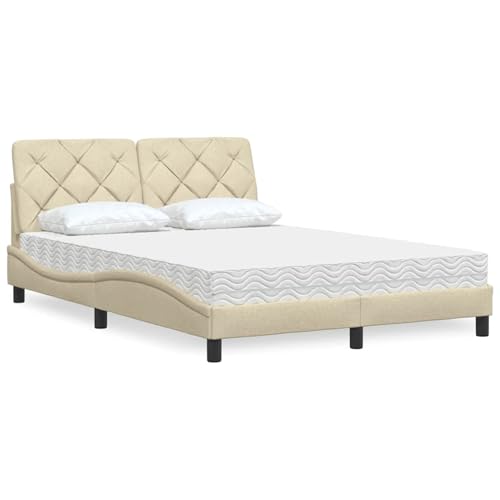 Vopese Matratze mit Lattenrost | Weiches Polyestergewebe | Creme Bettgestell | 208 x 145 x 74,5 cm | Schlafzimmer Ergänzung Model3310739 Vopese Matratze mit Lattenrost | Weiches Polyestergewebe | Creme Bettgestell | 208 x 145 x 74,5 cm | Schlafzimmer Ergänzung Model3310739 von Vopese