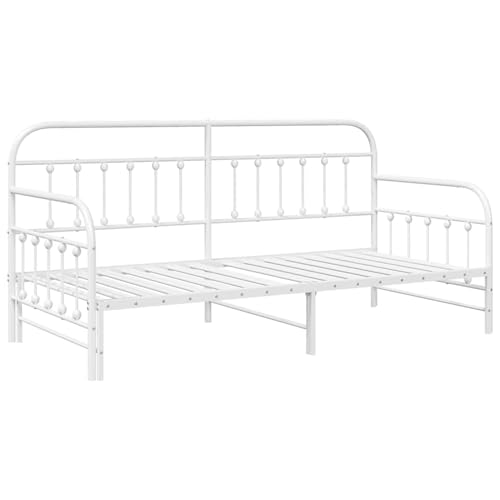 Vopese Metallbett mit Trundle - Weiß, 107 x 203 cm, für Erwachsene und Jugendliche, Schlafzimmer Model42002655 Vopese Metallbett mit Trundle - Weiß, 107 x 203 cm, für Erwachsene und Jugendliche, Schlafzimmer Model42002655 von Vopese