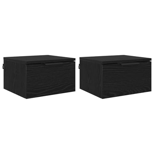 Vopese Nachttisch 2 pcs Schwarze Eiche 34 x 30 x 20 cm Holzwerkstoff Nachttisch Model880814 von Vopese