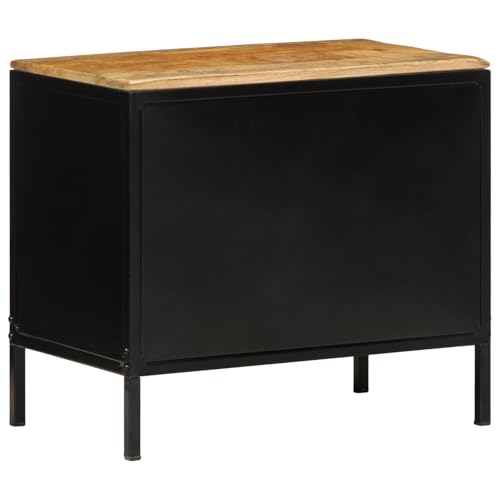 Vopese Nachttisch 50x30x45 cm Massivholz Grobes Mango Nachtschrank Model4019641 von Vopese