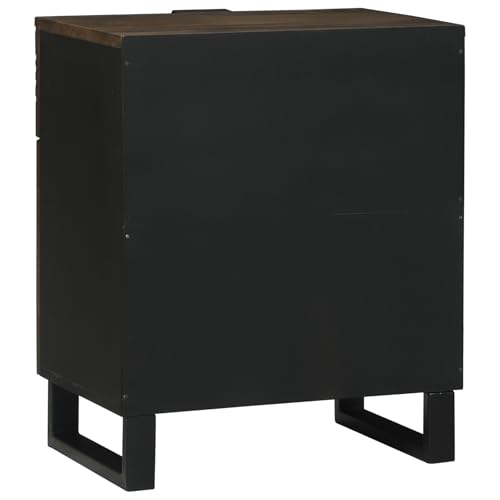 Vopese Nachttisch 50x33x60 cm Massivholz Mango Nachtschrank Model4018019 von Vopese