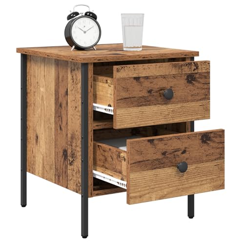 Vopese Nachttisch Alter Holz 40x42x50 cm Nachtschrank Model871246 von Vopese
