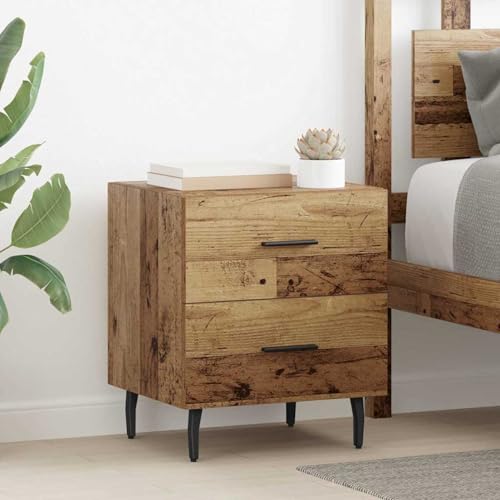 Vopese Nachttisch Altholz 40 x 35 x 47,5 cm Holzwerkstoff Nachttisch Model882042 von Vopese