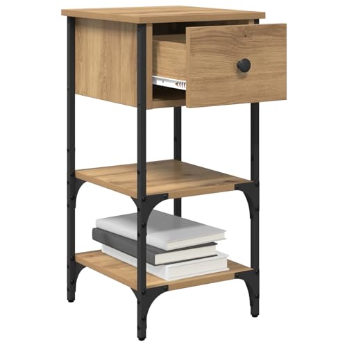 Vopese Nachttisch Artisan Eiche 34x36x70 cm Holzwerkstoff Nachtschrank Model871238 von Vopese
