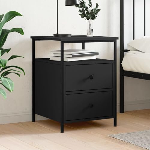 Vopese Nachttisch Schwarz 44x45x60 cm Holzwerkstoff Nachttisch Model826003 Vopese Nachttisch Schwarz 44x45x60 cm Holzwerkstoff Nachttisch Model826003 von Vopese