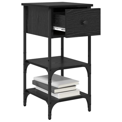 Vopese Nachttische 2 Stück Schwarze Eiche 34x36x70 cm Holzwerkstoff Nachtschrank Model871241 Vopese Nachttische 2 Stück Schwarze Eiche 34x36x70 cm Holzwerkstoff Nachtschrank Model871241 von Vopese