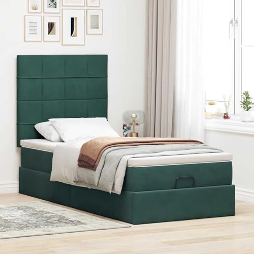 Vopese Ottoman-Bett mit Matratzen Dunkelgrün 90x200 cm Samt Hausbett Model3313448 Vopese Ottoman-Bett mit Matratzen Dunkelgrün 90x200 cm Samt Hausbett Model3313448 von Vopese