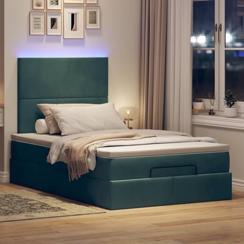 Vopese Ottoman-Bett mit Matratzen & LEDs Dunkelgrün 120x200 cm Samt Hausbett Model3314243 Vopese Ottoman-Bett mit Matratzen & LEDs Dunkelgrün 120x200 cm Samt Hausbett Model3314243 von Vopese