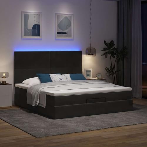 Vopese Ottoman-Bett mit Matratzen & LEDs Schwarz 160x200 cm Samt Hausbett Model3314260 Vopese Ottoman-Bett mit Matratzen & LEDs Schwarz 160x200 cm Samt Hausbett Model3314260 von Vopese