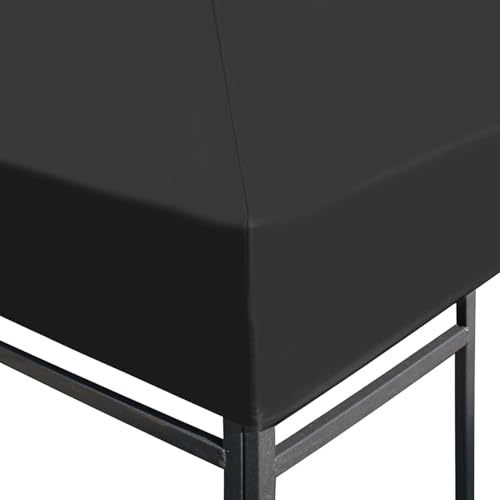 Vopese Pavillonabdeckung 4x3m grau, wasserdicht, mit Klettverschlüssen - Sonnenschutz für Freiluftleben Model44787 von Vopese