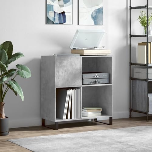 Vopese Plattenschrank Betongrau 84,5x38x89 cm Holzwerkstoff Schallplatten Regal Model831784 Vopese Plattenschrank Betongrau 84,5x38x89 cm Holzwerkstoff Schallplatten Regal Model831784 von Vopese