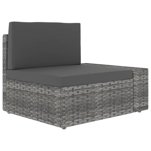 Vopese Poly Rattan Modular-Sofa Set Grau-Anthrazit, Outdoor, 3 Teile, 2,5 m Länge, für Garten oder Terrasse Model49526 Vopese Poly Rattan Modular-Sofa Set Grau-Anthrazit, Outdoor, 3 Teile, 2,5 m Länge, für Garten oder Terrasse Model49526 von Vopese