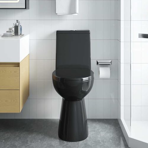 Vopese Randloses WC 7 cm Extra H?he Soft-Close Keramik Schwarz Toilette Model145780 Vopese Randloses WC 7 cm Extra H?he Soft-Close Keramik Schwarz Toilette Model145780 von Vopese