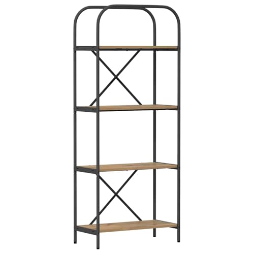 Vopese Regal Eiche handwerklich 60 x 30 x 146 cm Holzwerkstoff Regal Model879862 von Vopese