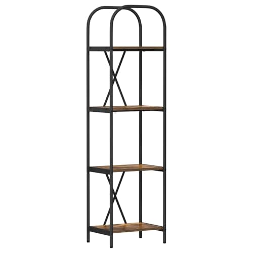 Vopese Regal Räuchereiche 40 x 30 x 146 cm Holzwerkstoff Regal Model879877 von Vopese