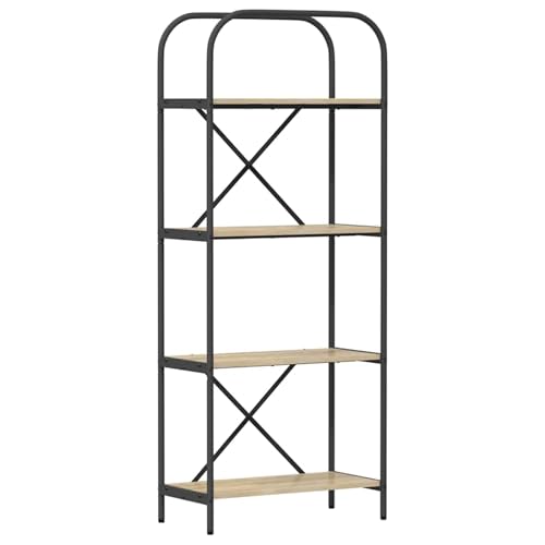 Vopese Regal Sonoma Eiche 60 x 30 x 146 cm Holzwerkstoff Regal Model879858 von Vopese