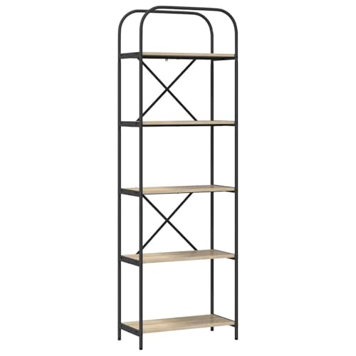 Vopese Regal Sonoma Eiche 60 x 30 x 183 cm Holzwerkstoff Regal Model879852 von Vopese